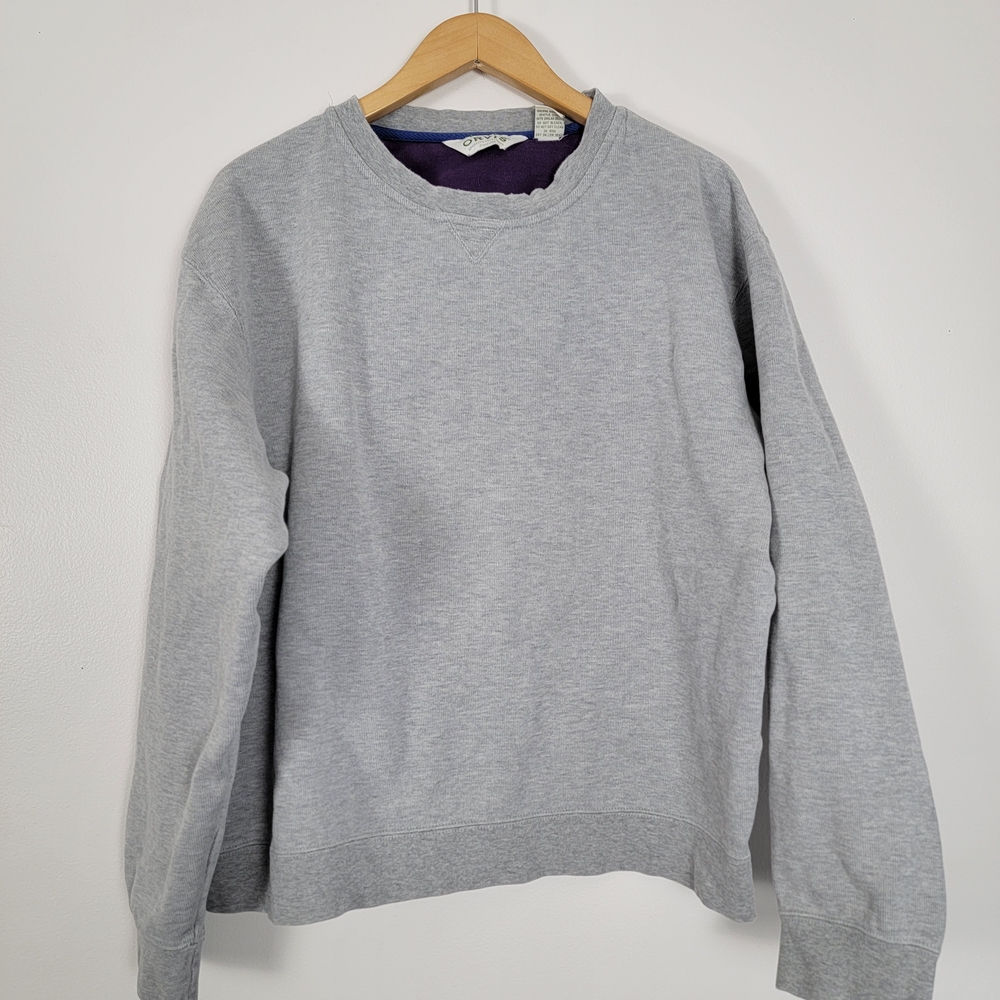 Orvis Gray Vintage Women's Crewneck Sweatshirt Heavy Cotton Boxy XL - Picture 1 of 11